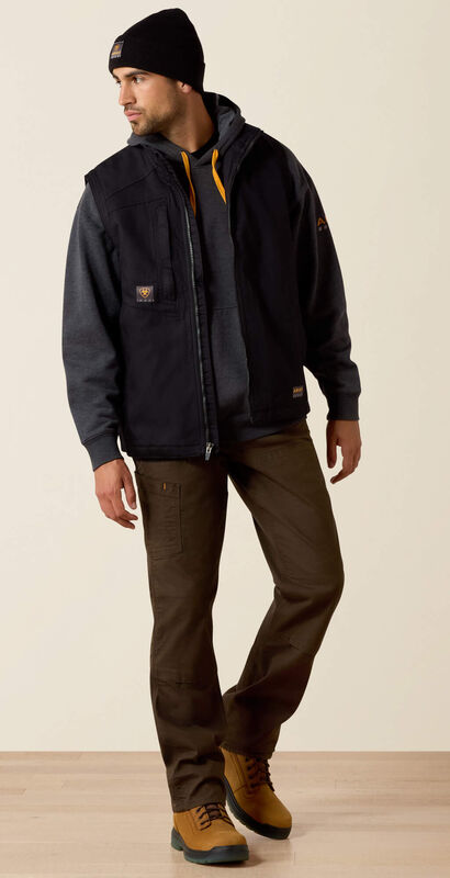 Rebar Washed DuraCanvas Insulated Vest Full